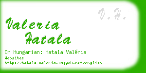 valeria hatala business card
